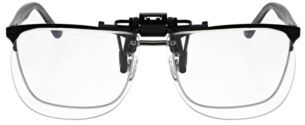 Large Clear Magnifying Clip On Angled to the Front