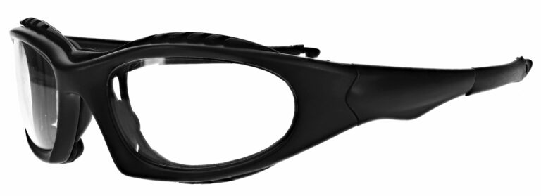 Prescription Wraparound Safety Glasses in Model RX-1362-BK in Black