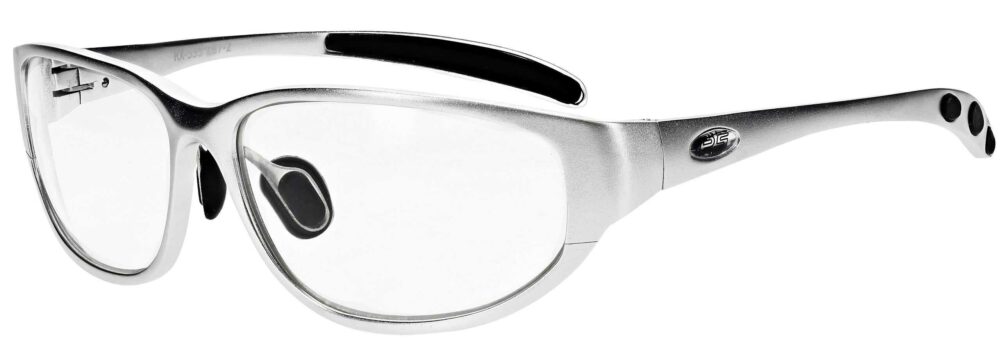 Prescription Wraparound Safety Glasses in Model RX-533-S in Silver