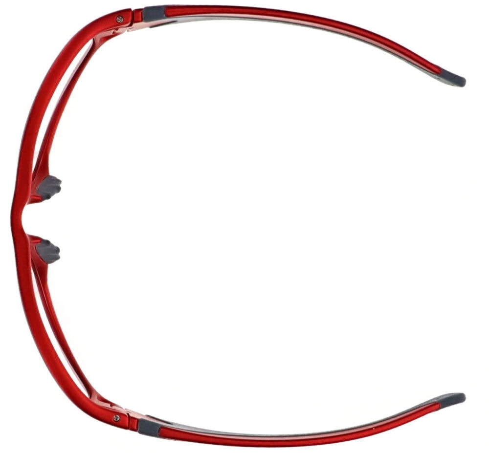 Prescription Wraparound Safety Glasses in Model RX-808-R in Red