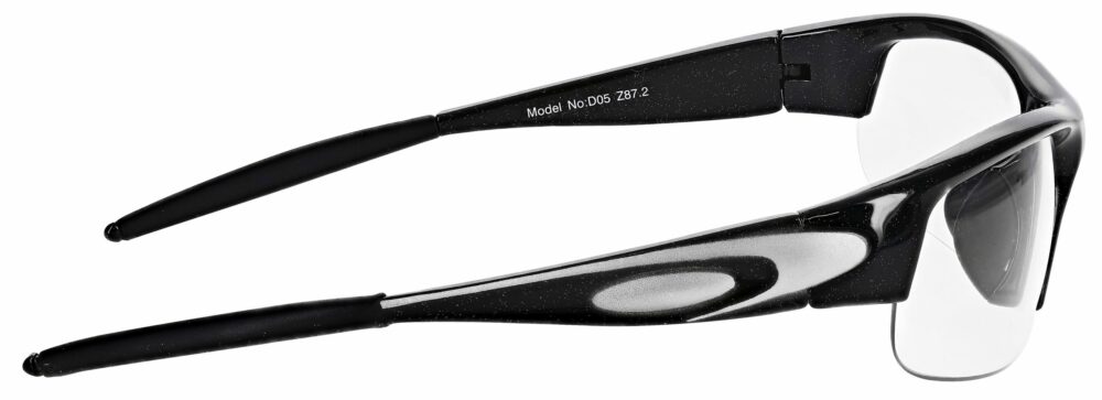 Prescription Free Form Safety Glasses RX-D05-BK in Black