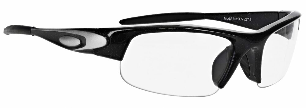 Prescription Free Form Safety Glasses RX-D05-BK in Black