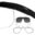 Wiley X Saber in Matte Black Frame with Smoke Gray and Clear Lenses and RX Insert, WX-307RX Swatch