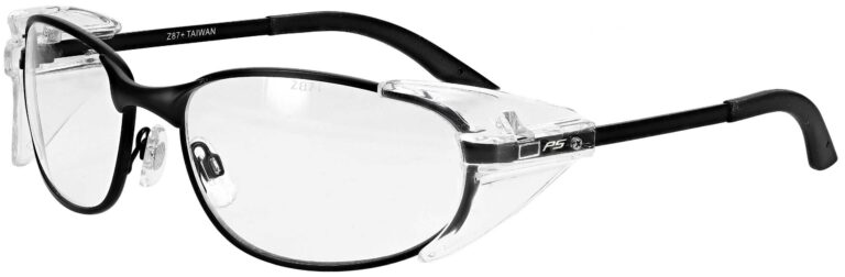 Model RX-525 Metal Safety Glasses in Black RX-525-BK