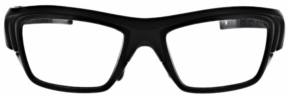 Prescription Wraparound Safety Glasses in Model RX-J136-BK in Black
