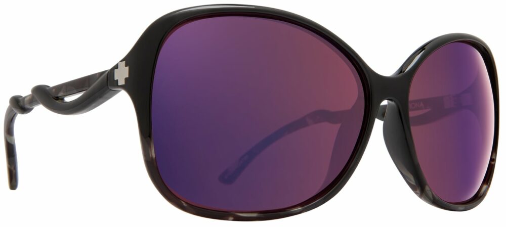 Spy Fiona Prescription Sunglasses in Black Smoke Tort SPY-FIONA-BKST