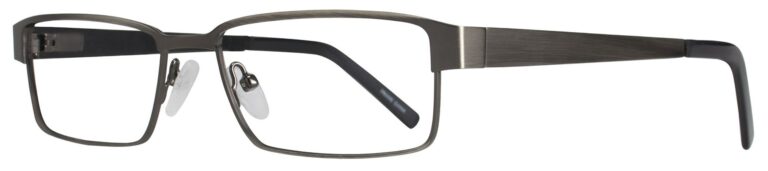 Eight to Eighty Frank Eyeglasses, Antique Silver frame. Angled left