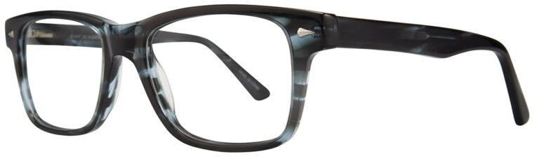 Eight to Eighty Ralph Eyeglasses, Blue Tortoise frame. Angled left