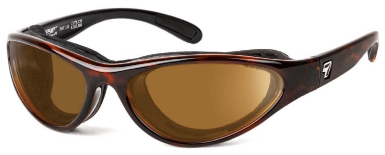 7 Eye Viento Tortoise Copper Lenses Prescription Sunglasses RX Safety