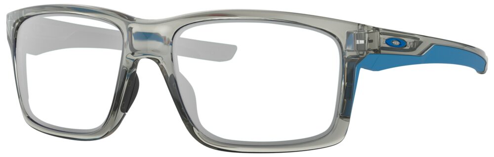 Oakley Mainlink XL Glasses in a Gray Ink Frame. Angled left