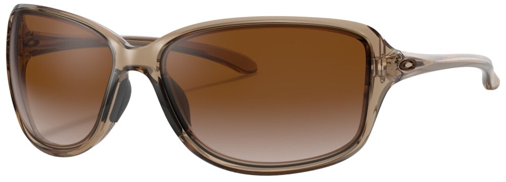 Oakley Cohort Sunglasses in a Sepia Frame with Dark Brown Gradient lens. Angled Left