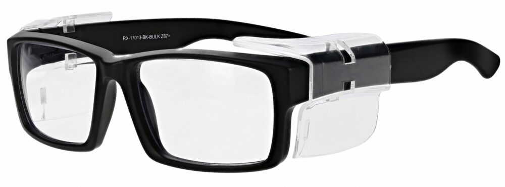 Model RX-17013E Safety Glasses in Black RX-17013E-BK