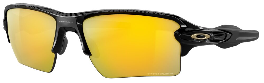 Oakley-Flak-2.0-XL-Polished-Black-PRIZM-24-Polarized-lens-angled-left-OO9188-9559