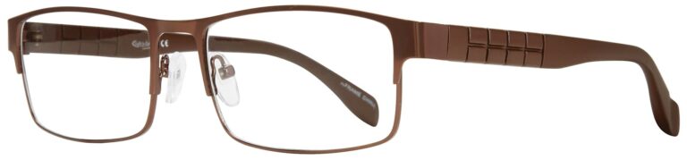 Eight to Eighty Lee Eyeglasses, Brown frame. Angled left