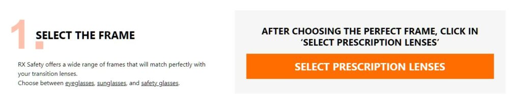 To-order-transition-lenses-First-choose- your-frame-then-click-on -Select- Prescription-Lenses-and-select-the- transition-lenses-option.