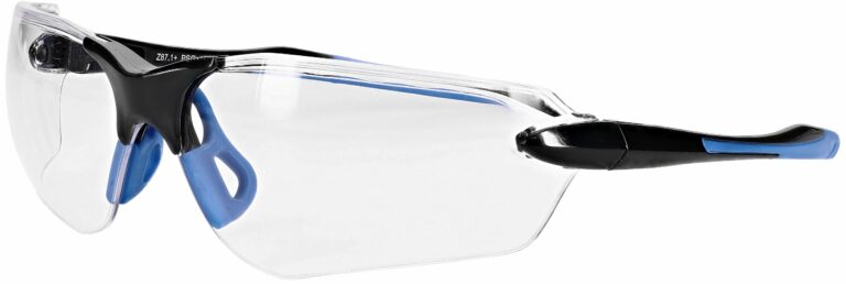 Clear non-prescription safety glasses PSG-15003-BKC