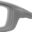 Wiley X Grid in a Cool Gray Frame with RX Lenses, Angled Left Side, WX-CCGRD07F Swatch