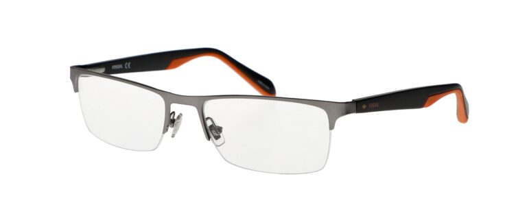 FOSSIL FOS 7047 OR80 SK SEMI MATTE DARK RUTHENIUM FRAME 2 RX SAFETY