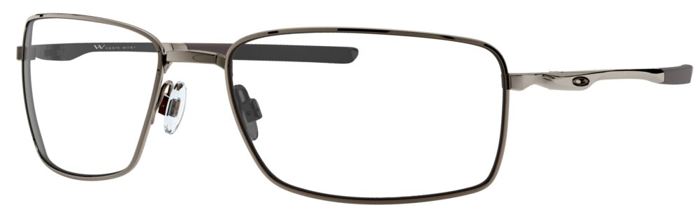 Oakley Square Wire Glasses, Tungsten frame. Angled Left