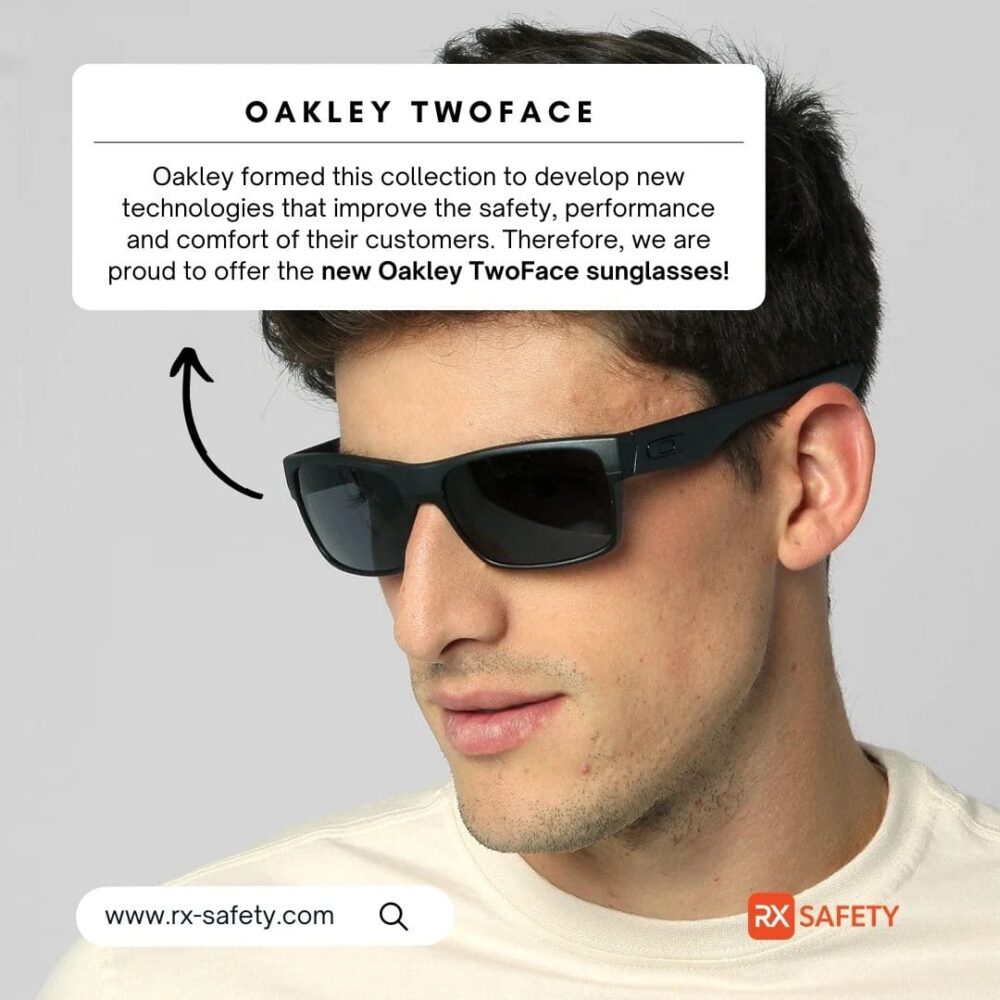 Oakley's-Twoface-sunglasses-are- designed-to-combine-style-with- advanced-safety,-performance,-and- comfort-features.