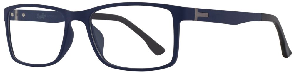 Brooklyn Heights Jacob Eyeglasses, Blue matte frame. Angled left