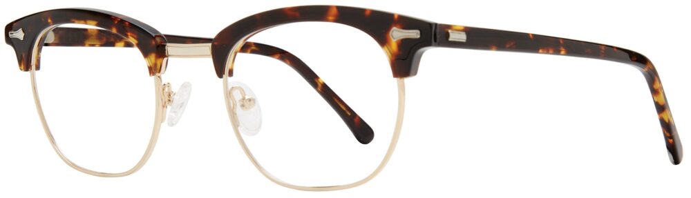 Brooklyn Heights Ron Eyeglasses, Tortoise frame. Angled left