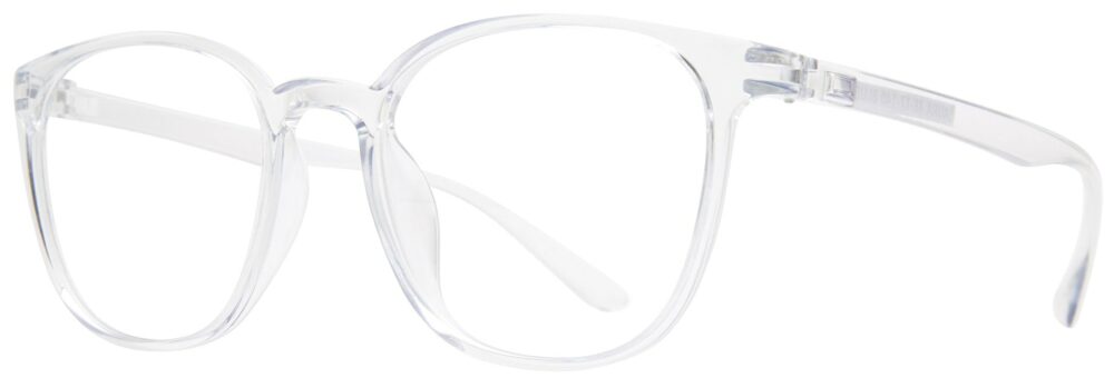 Eight to Eighty Laura Eyeglasses, Light Blue frame. Angled left