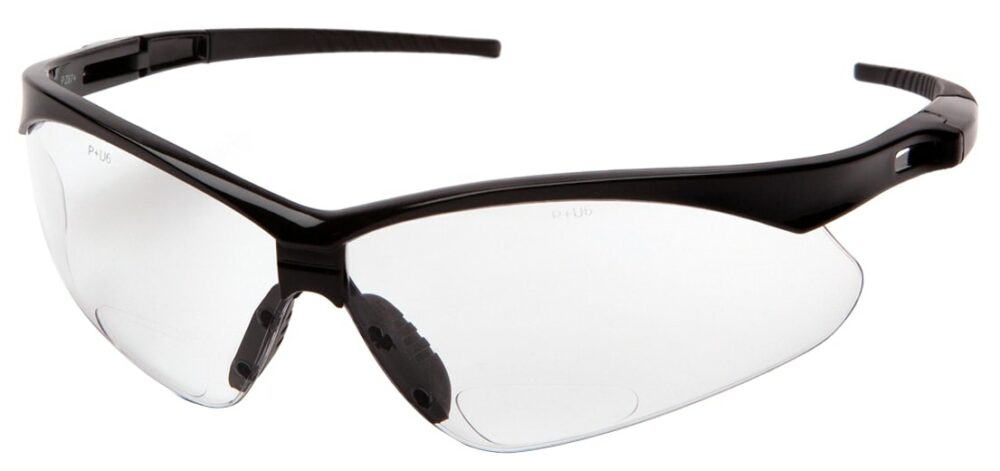 Pyramex-Safety-Pmxtreme_Black-Frame-with-Clear-Lenses-with-Cord_Angle-Left_PMX-SB6310SPR