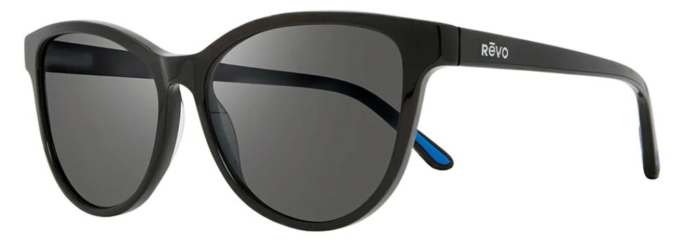Revo-Daphne-Sunglasses-Black-Graphite-Angle-Left