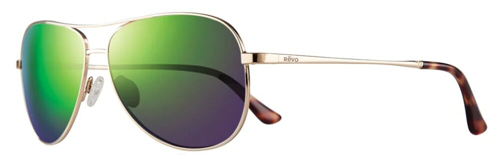 Revo-Relay-Petit-Sunglasses-Gold-Evergreen-Angle-left