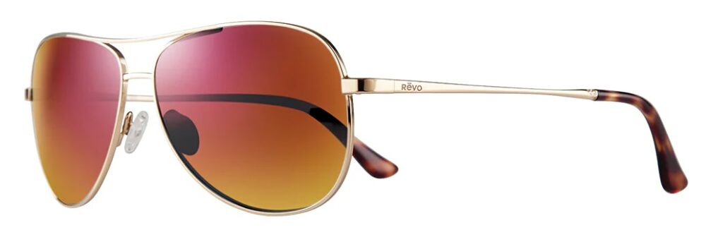 Revo-Relay-Sunglasses-Gold-Spectra-Angle-left