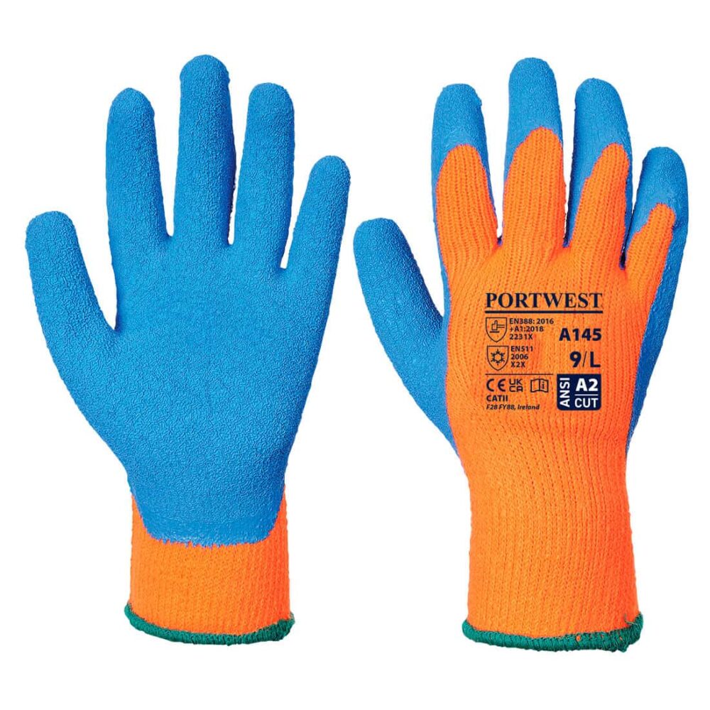 Portwest-A145-Thermal-Safety-Glove-Blue-Orange