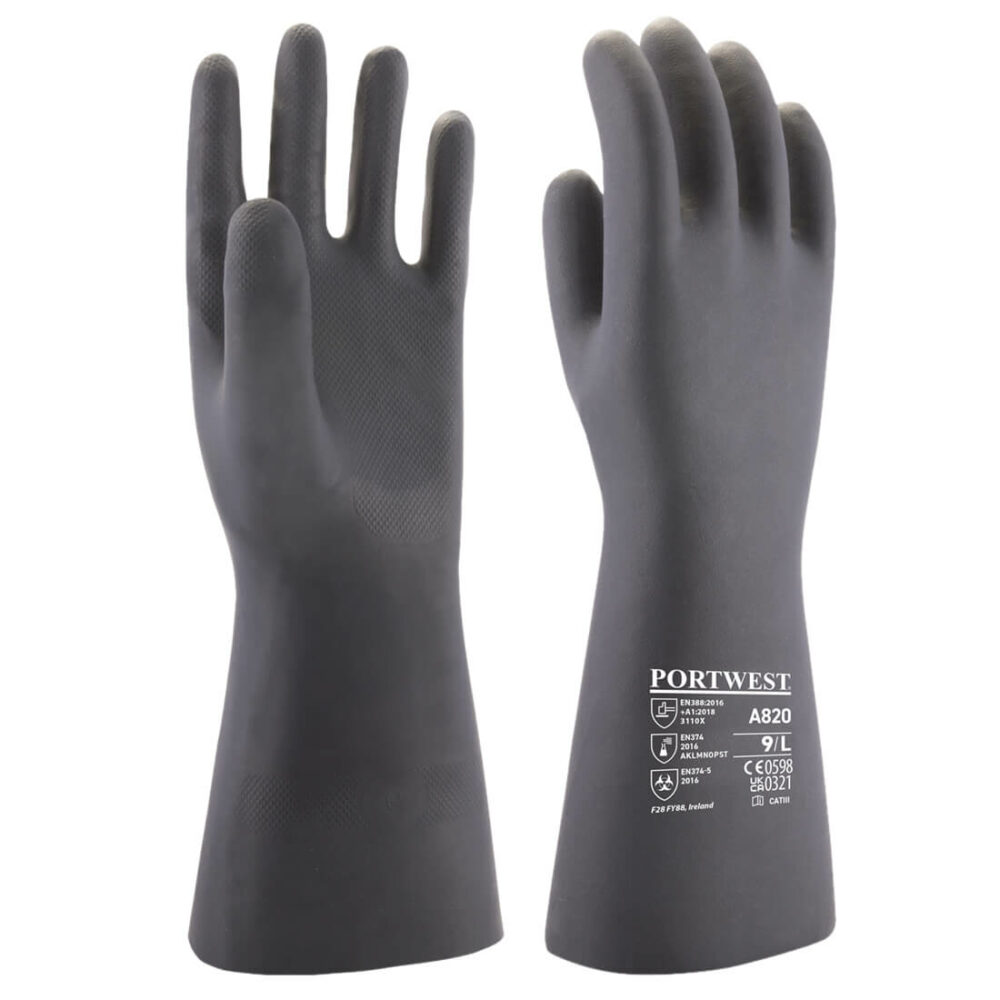 Portwest-A820-Chemical-Safety-Glove-Black
