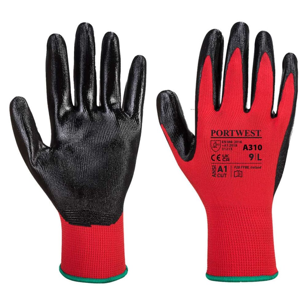 portwest-gloves-A310-red-black