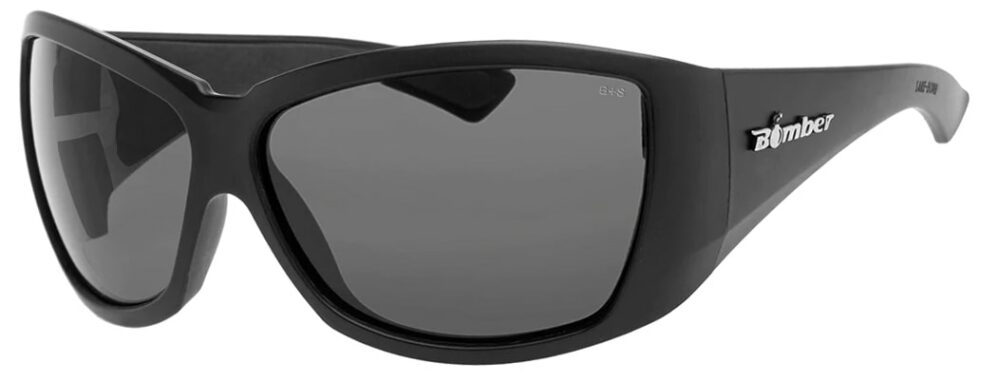 Bomber-SK103-Sake-safety-glasses-Smoke-angle-left