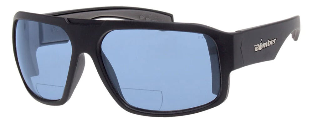 BE-MEGA-BOMB-M107BF-Bomber-Mega-Safety-Glasses-Light-Blue-Angle-Left